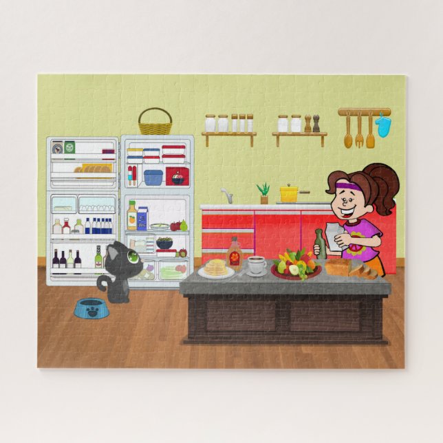 Puzzle Amigos del Desayuno (Horizontal)