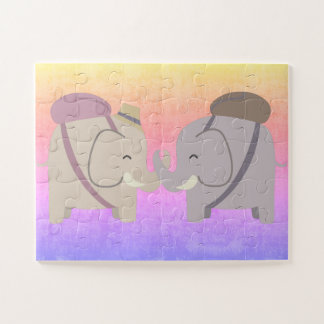 Puzzle amigos elefantes
