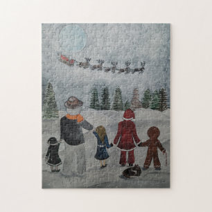Puzzle Amigos Festivos Pintura de Alfred Fox