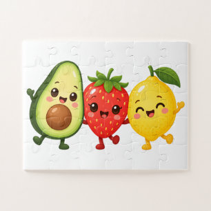 Puzzle Amigos Frutales Felices