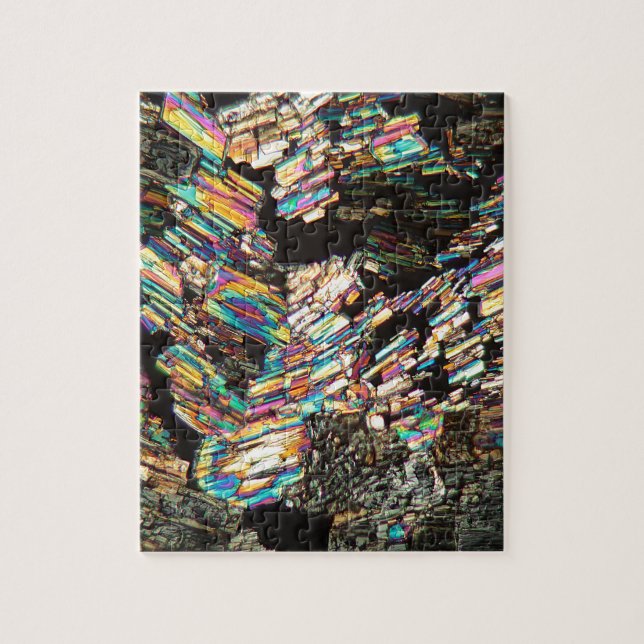 Puzzle Aminoácido de la alanina debajo del microscopio (Vertical)