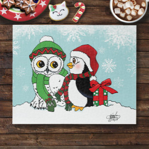 Puzzle Amistad con las Lechuzas de Nieve