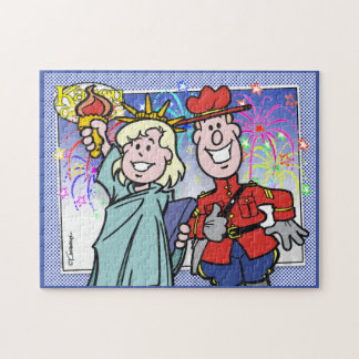 Puzzle Amistad con los Estados Unidos de Canadá