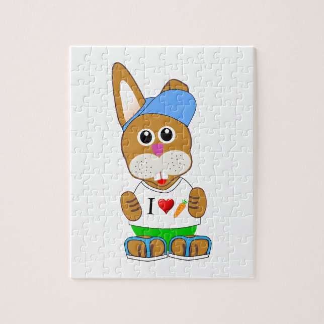 Puzzle Amo a Carrots Bunny (Vertical)