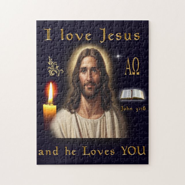 Puzzle Amo a Jesús (Vertical)
