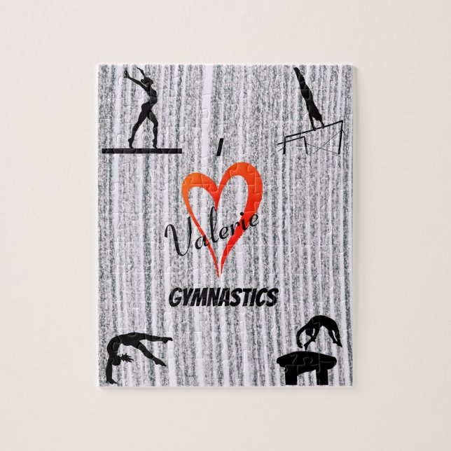Puzzle Amo a los Chicas de eventos de gimnasia (Vertical)