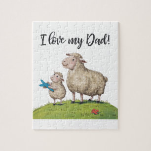 Puzzle Amo A Mi Papá Sheep