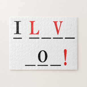 Puzzle Amo el estilo You-Hangman de Shirley Taylor