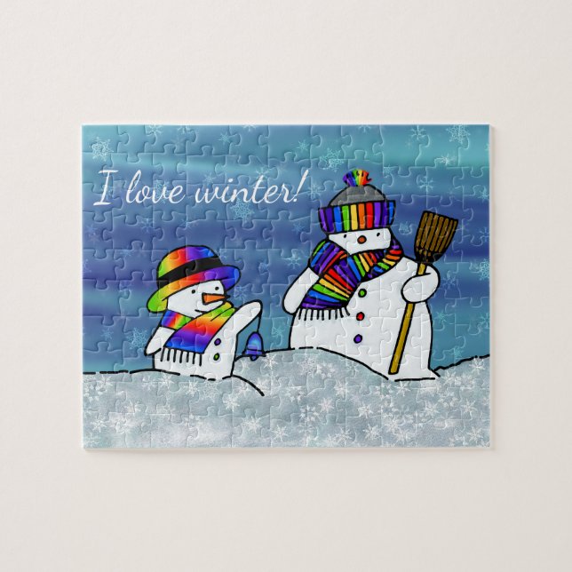 Puzzle ¡Amo el invierno! (Horizontal)