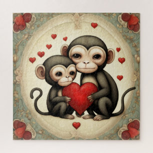 Puzzle Amor a los monos