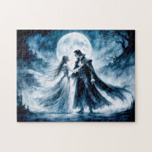 Amor a los vampiros bajo el cielo lunar