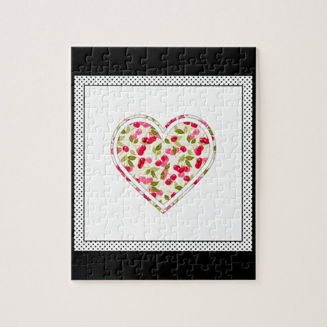 Puzzle Amor, bayas, cereza (Vertical)