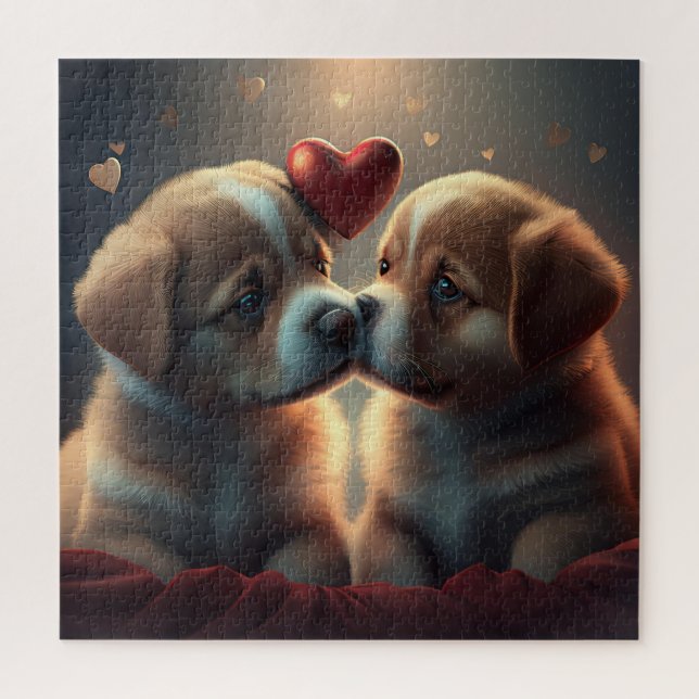Puzzle Amor de Cachorro Adorable  (Vertical)