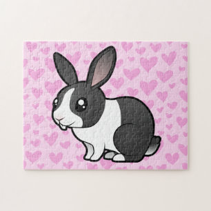 Puzzle Amor de conejo (oreja de uppy pelo liso)