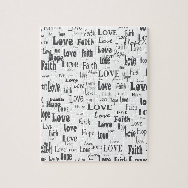 Puzzle Amor de la esperanza de la fe (Vertical)