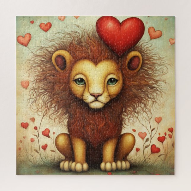 Puzzle Amor de león 1 (Vertical)