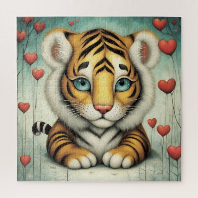 Puzzle Amor de tigre 2 (Vertical)