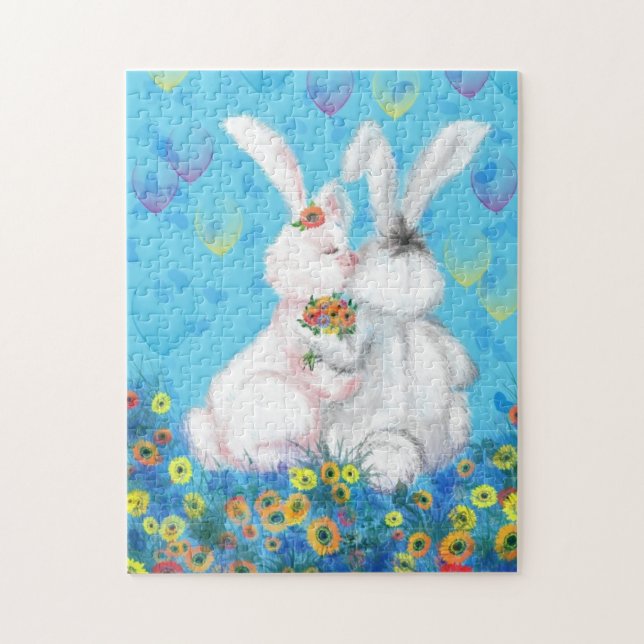 Puzzle Amor dulce - Beso - Abrazo - (Vertical)