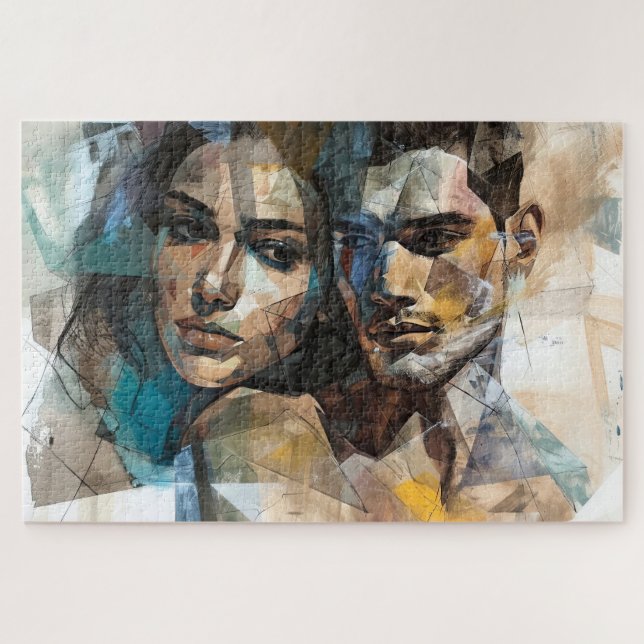 Puzzle Amor en tonos pastel (Horizontal)