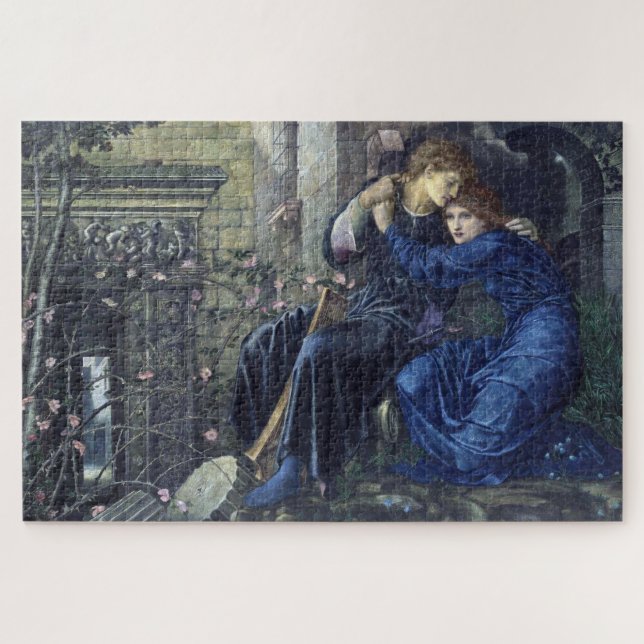 Puzzle Amor entre las ruinas (de Edward Burne-Jones) (Horizontal)