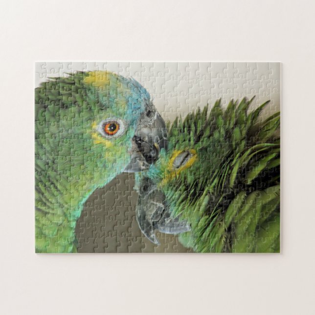 Puzzle Amor para siempre - loros lindos (Horizontal)