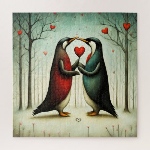 Puzzle Amor pingüino 2