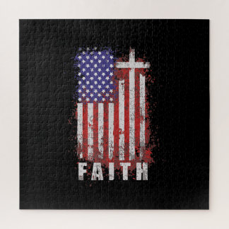 Puzzle Amor por Dios | Religión cristiana patriótica Jesú