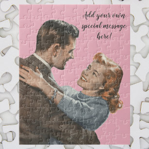 Puzzle Amor Romántico Vintage Recién Casados ¿Bailamos?