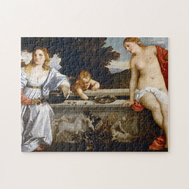 Puzzle Amor sagrado y profano, Tiziano Vecelli, 1515 (Horizontal)