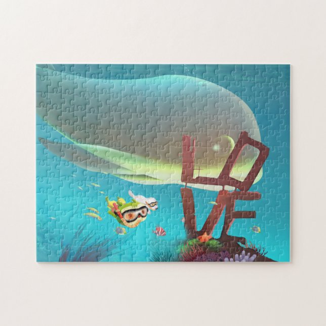 Puzzle Amor submarino (Horizontal)