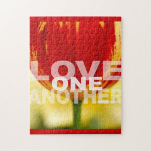 Puzzle Amor uno otros tulipanes