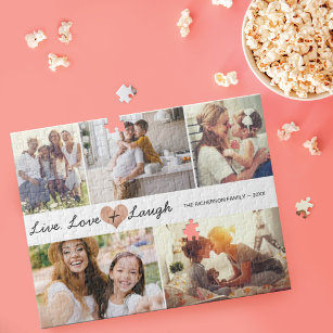 Puzzle Amor y risa en el Collage de fotos familiar modern