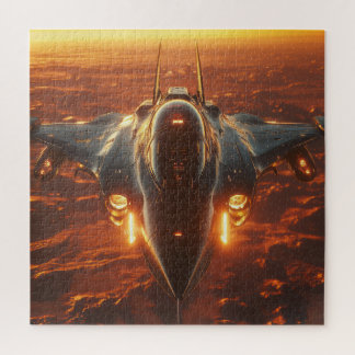 Puzzle Amortiguador Afterburner al atardecer: rompecabeza