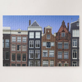 Puzzle Ámsterdam Holanda Hogares del Canal