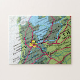 Puzzle Amsterdam, mapa holandés