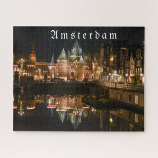Puzzle Ámsterdam por la noche, Navidades tiempo 2021 Jigs
