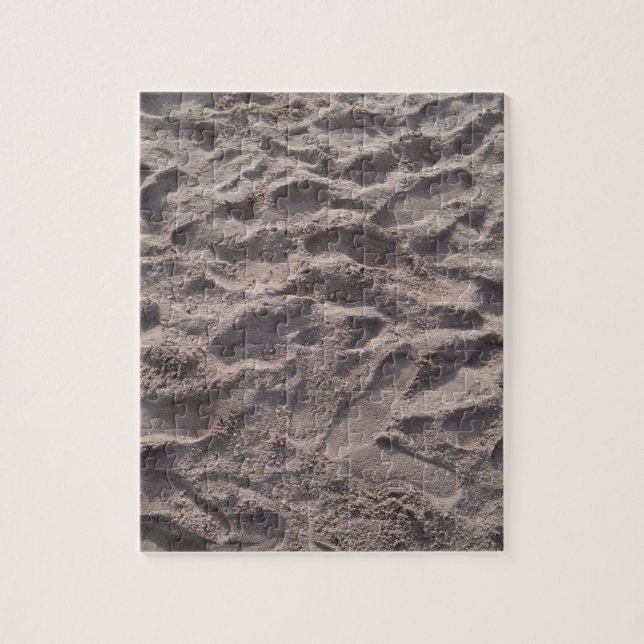 Puzzle Añade tu propio texto, escribiendo en la arena, so (Vertical)