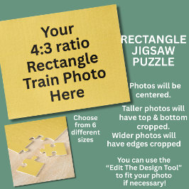 Puzzle Añadir su propia foto del Rectángulo del tren