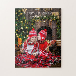 Puzzle Añadir sus propios Navidades de mensajes fotográfi