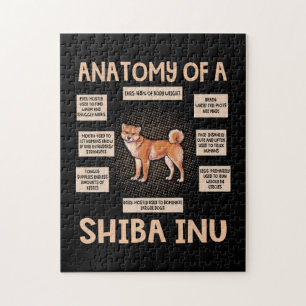Puzzle Anatomía De Un Regalo De Cachorro Shiba Inu Graci