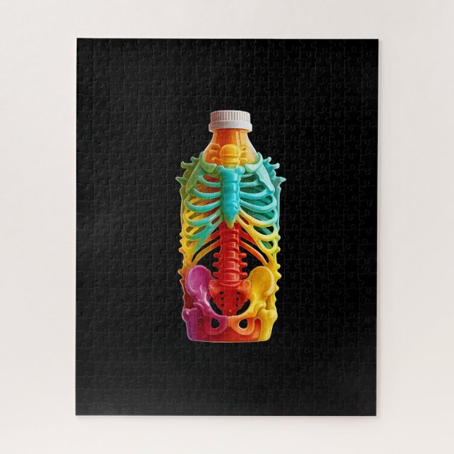 Puzzle Anatomía en una botella (Vertical)