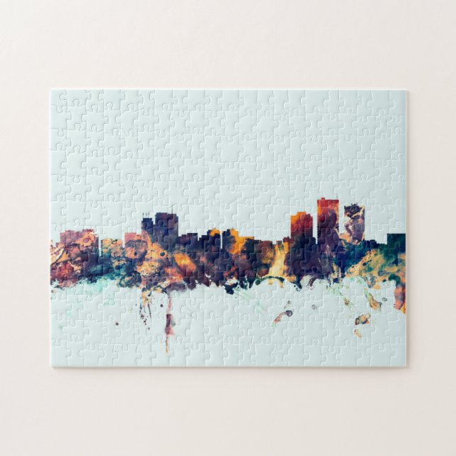 Puzzle Anchorage Alaska Skyline (Horizontal)