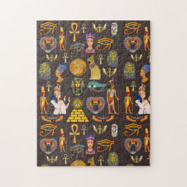 Puzzle Ancient Egyptian Hieroglyphic Pattern Symbol