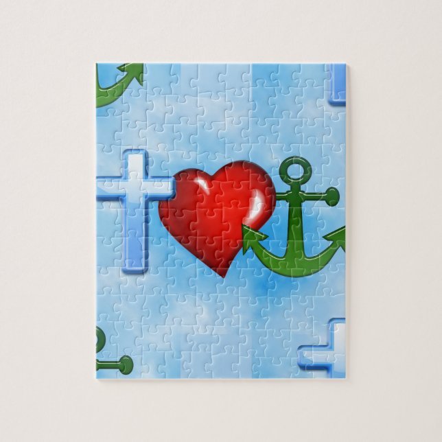 Puzzle anclado por jesús (Vertical)