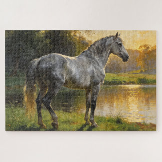 Puzzle Andalusian Stallion by the Lake