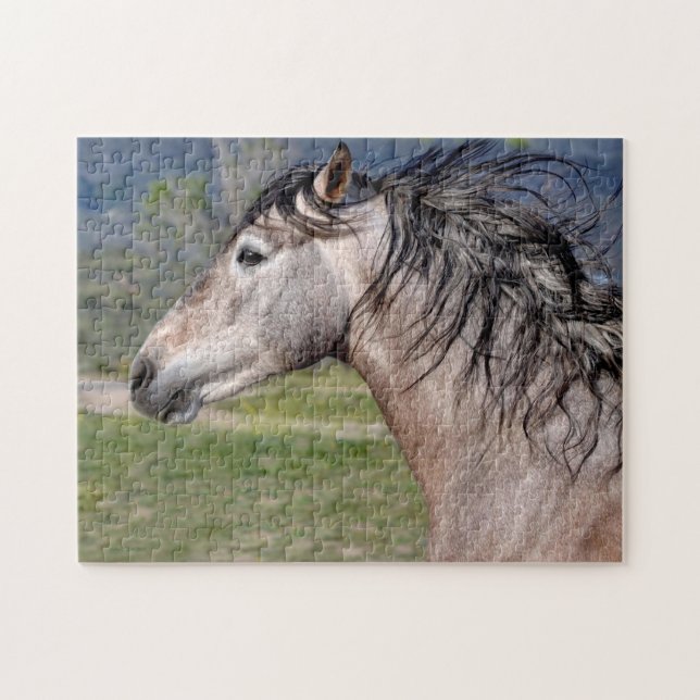 Puzzle Andalusian Stallion Horse (Horizontal)