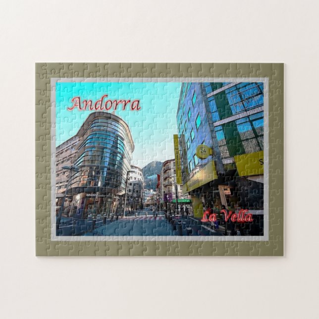 Puzzle Andorra - La Vella - Centro - (Horizontal)