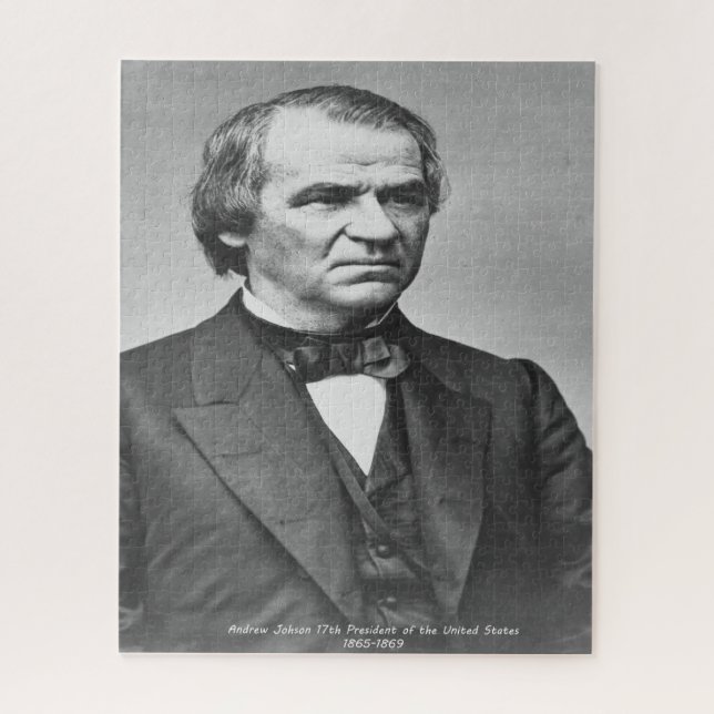 Puzzle Andrew Johnson 17.º presidente de América. (Vertical)