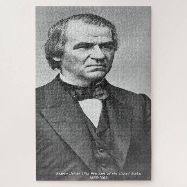 Puzzle Andrew Johnson 17.º presidente de América. (Vertical)