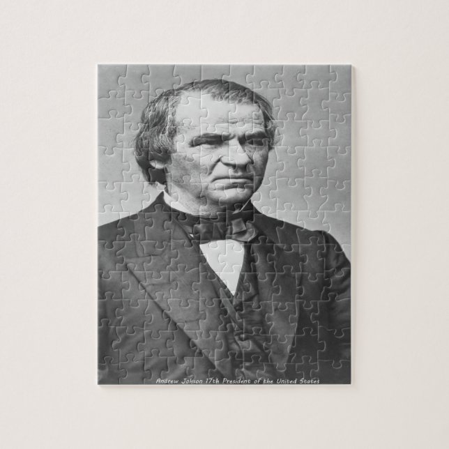 Puzzle Andrew Johnson 17.º presidente de América. (Vertical)
